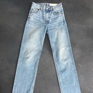 Rag & Bone Harlow Mid Rise Straight Leg